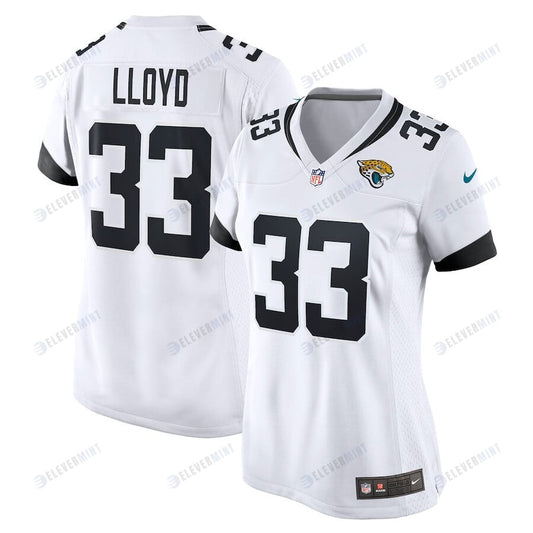 Devin Lloyd 33 Jacksonville Jaguars Women's Away Game Player Jersey - White