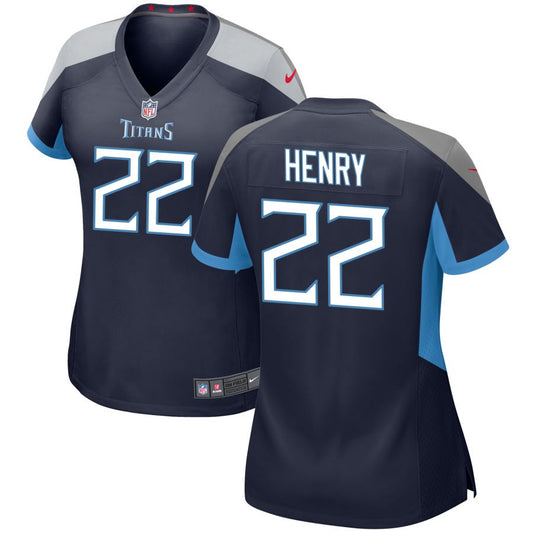 Derrick Henry Tennessee Titans Nike Women's Game Jersey - Navy