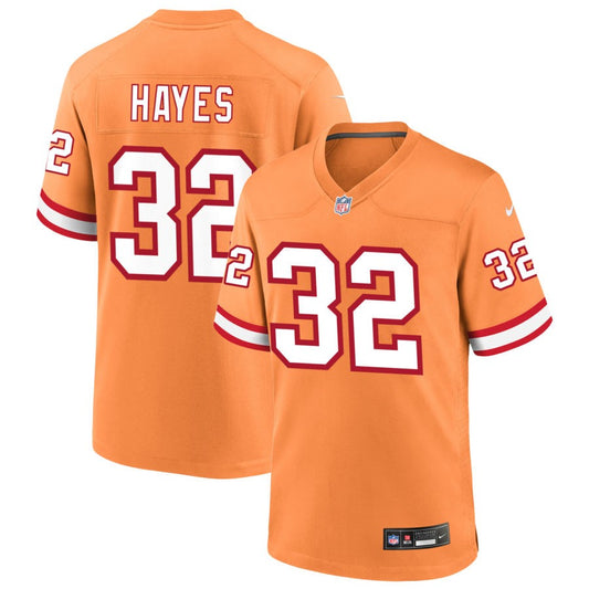 Josh Hayes Tampa Bay Buccaneers Nike Throwback Game Jersey - Orange