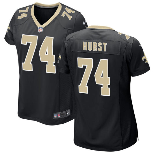 James Hurst New Orleans Saints Nike Women's Game Jersey - Black