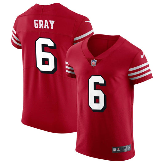 Danny Gray San Francisco 49ers Nike Alternate Vapor Elite Jersey - Scarlet