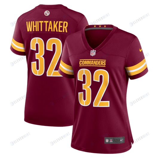 Jace Whittaker 32 Washington Commanders Women's Game Jersey - Burgundy