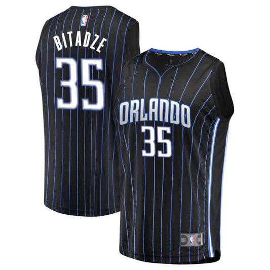 Goga Bitadze Orlando Magic Fanatics Branded Fast Break Jersey - Black - Icon Edition