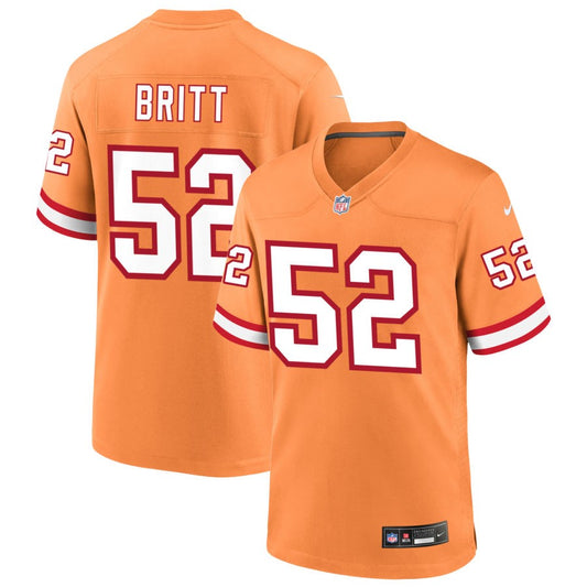 K.J. Britt Tampa Bay Buccaneers Nike Throwback Game Jersey - Orange