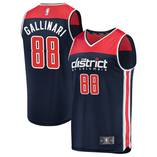 Danilo Gallinari Washington Wizards Fanatics Branded Fast Break Replica Jersey Navy - Statement Edition