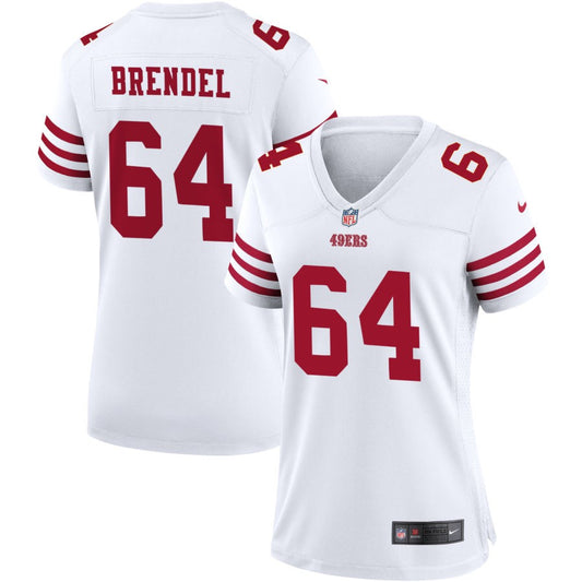 Jake Brendel San Francisco 49ers Nike Women's Game Jersey - White