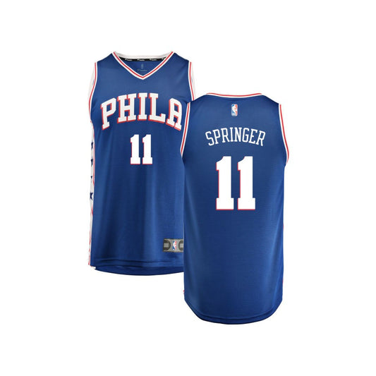 Jaden Springer Philadelphia 76ers Fanatics Branded Youth Fast Break Replica Jersey Royal - Icon Edition