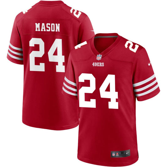 Jordan Mason San Francisco 49ers Nike Youth Game Jersey - Scarlet