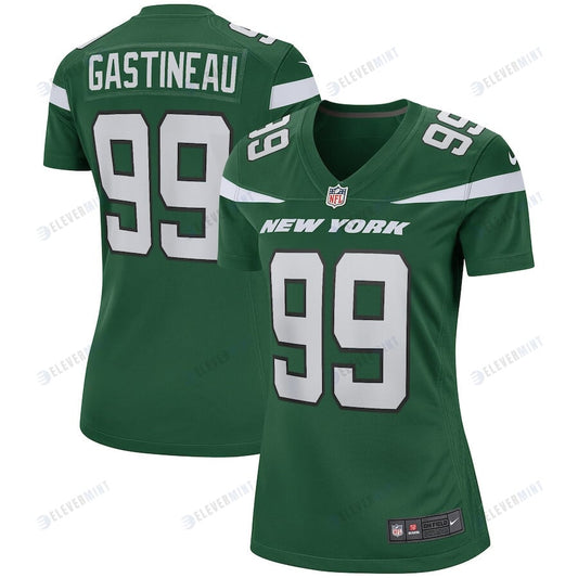 Mark Gastineau 99 New York Jets Women Game Retired Jersey - Gotham Green