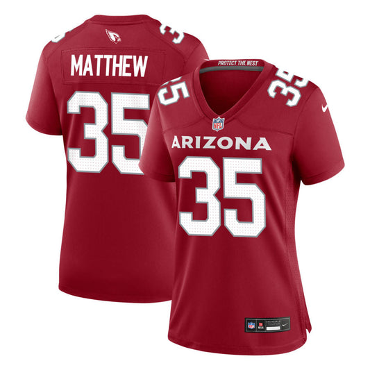 Christian Matthew Arizona Cardinals Nike Women's Game Jersey - Cardinal