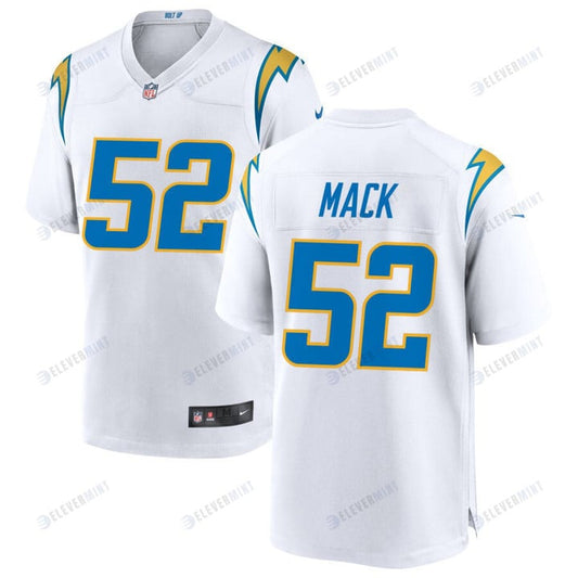 Los Angeles Chargers Khalil Mack 52 Game Jersey - White Jersey