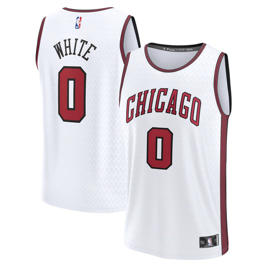 Coby White Chicago Bulls Fanatics Branded 2022/23 Fastbreak Jersey - City Edition - White
