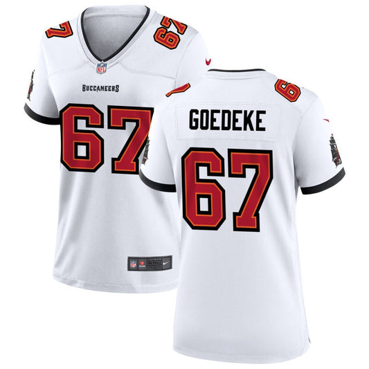Luke Goedeke Nike Tampa Bay Buccaneers Women's Game Jersey - White