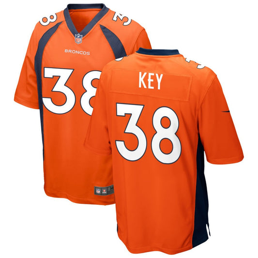 Devon Key Denver Broncos Nike Game Jersey - Orange