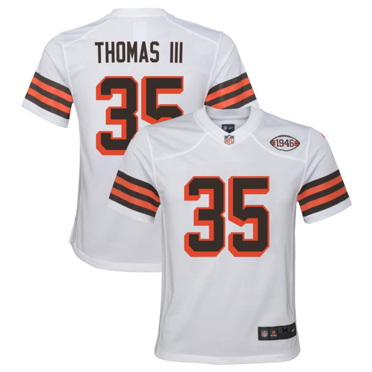 Charlie Thomas III Cleveland Browns Nike Youth Alternate Jersey - White