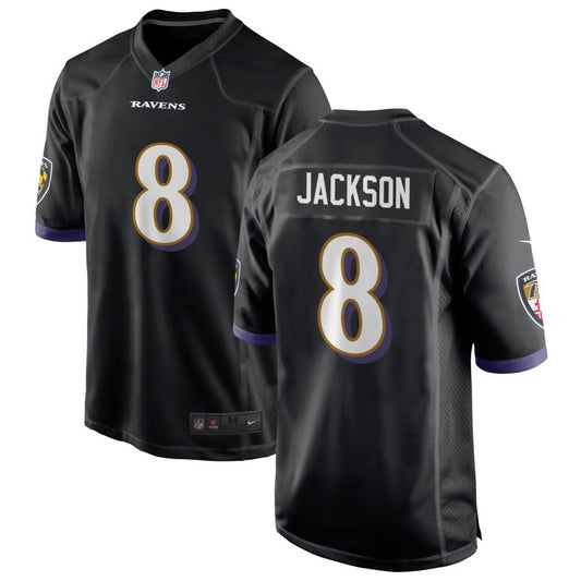 Lamar Jackson Baltimore Ravens Nike Alternate Game Jersey - Black