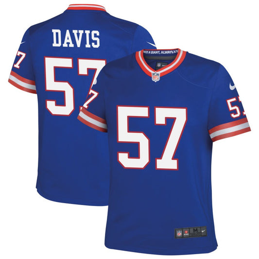 Jarrad Davis New York Giants Nike Youth Classic Game Jersey - Royal