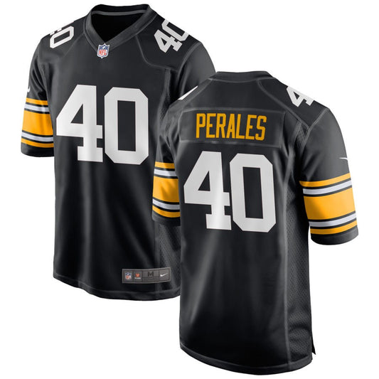 David Perales Pittsburgh Steelers Nike Alternate Game Jersey - Black