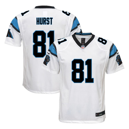Hayden Hurst  Carolina Panthers Nike Youth Game Jersey - White