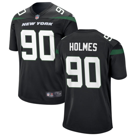 Jalyn Holmes New York Jets Nike Alternate Game Jersey - Stealth Black