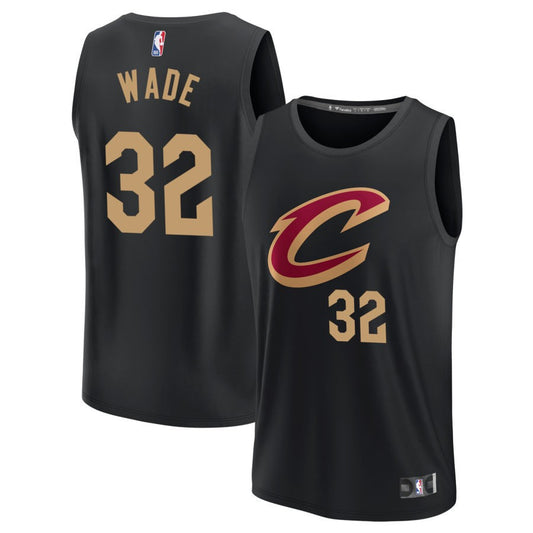 Dean Wade  Cleveland Cavaliers Fanatics Branded Fast Break Jersey - Black - Statement Edition