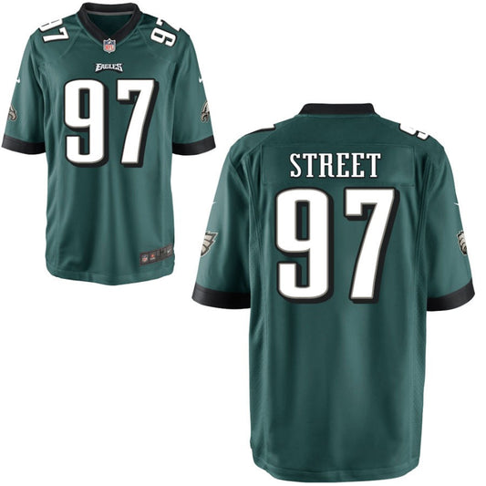 Kentavius Street Philadelphia Eagles Nike Youth Game Jersey - Midnight Green