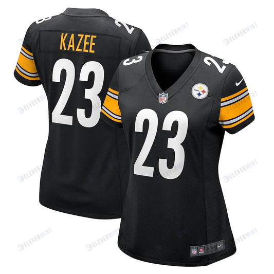 Damontae Kazee 23 Pittsburgh Steelers Women Game Jersey - Black
