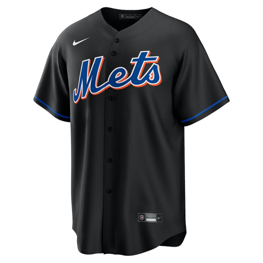 Men's Al Leiter Nike Mets 2022 Alternate Replica Jersey - Black