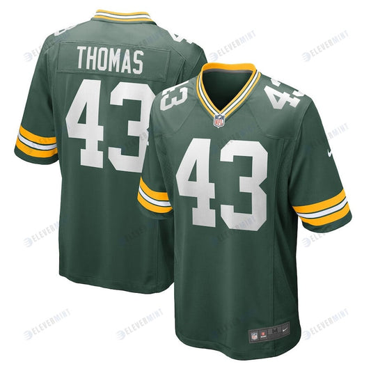 Kiondre Thomas 43 Green Bay Packers Men Game Jersey - Green