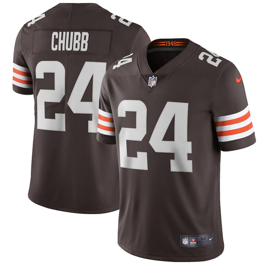 Men's Cleveland Browns Nick Chubb Vapor Limited Jersey Brown