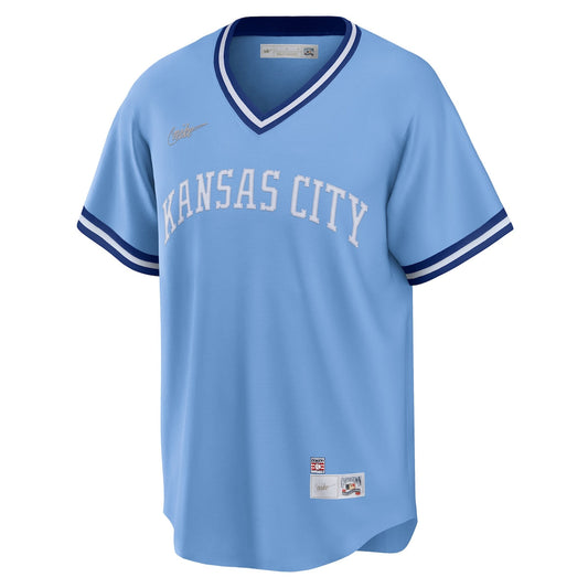 Men's George Brett Nike Royals Road Cooperstown Jersey - Blue