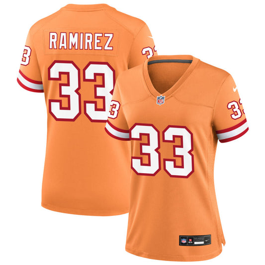 Jose Ramirez Tampa Bay Buccaneers Nike Women's Throwback Game Jersey - Orange