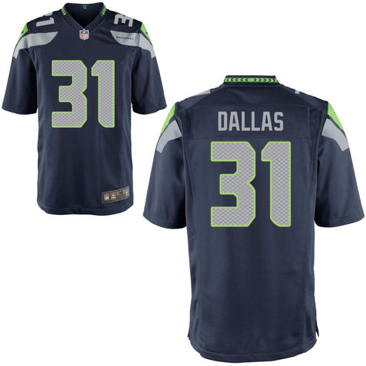 DeeJay Dallas Seattle Seahawks Nike Youth Game Jersey - College Navy