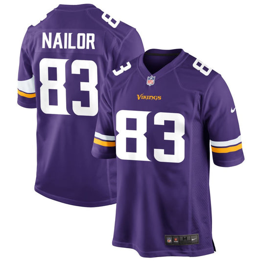 Jalen Nailor Minnesota Vikings Nike Game Jersey - Purple