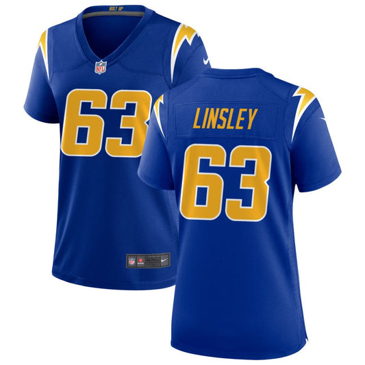 Corey Linsley Los Angeles Chargers Nike Women's Alternate Game Jersey - Royal