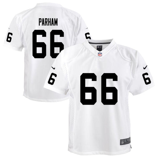 Dylan Parham Las Vegas Raiders Nike Youth Team Game Jersey - White