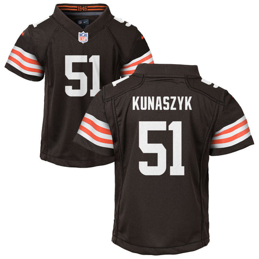 Jordan Kunaszyk Nike Cleveland Browns Youth Game Jersey - Brown