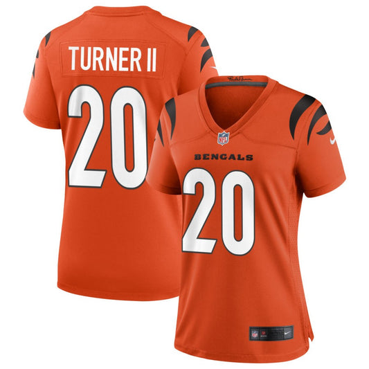 DJ Turner II Cincinnati Bengals Nike Women's Alternate Game Jersey - Orange