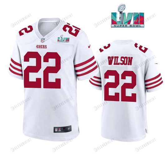 Jeff Wilson 22 San Francisco 49Ers Super Bowl LVII White Men Game Jersey