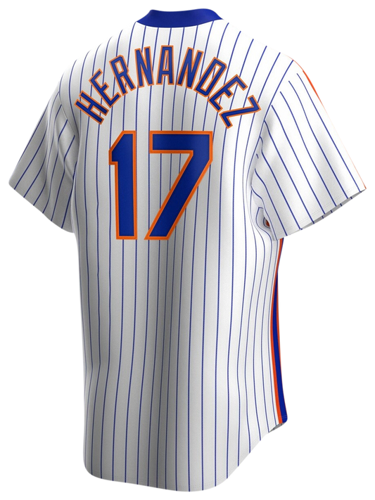 Men's Hernandez Keith Nike Mets Cooperstown Collection Player Jersey - White
