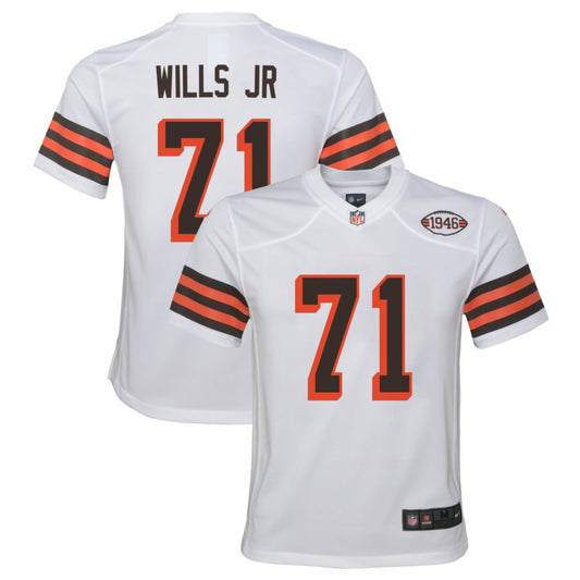 Jedrick Wills Jr Cleveland Browns Nike Youth Alternate Jersey - White