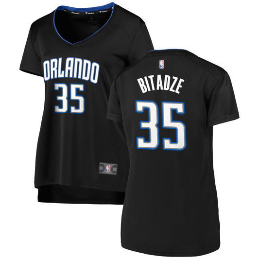 Goga Bitadze Orlando Magic Fanatics Branded Women's 2019 Fast Break Replica Jersey Black - Icon Edition