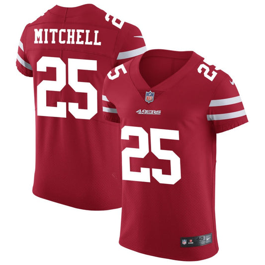 Elijah Mitchell San Francisco 49ers Nike Vapor Untouchable Elite Jersey - Scarlet