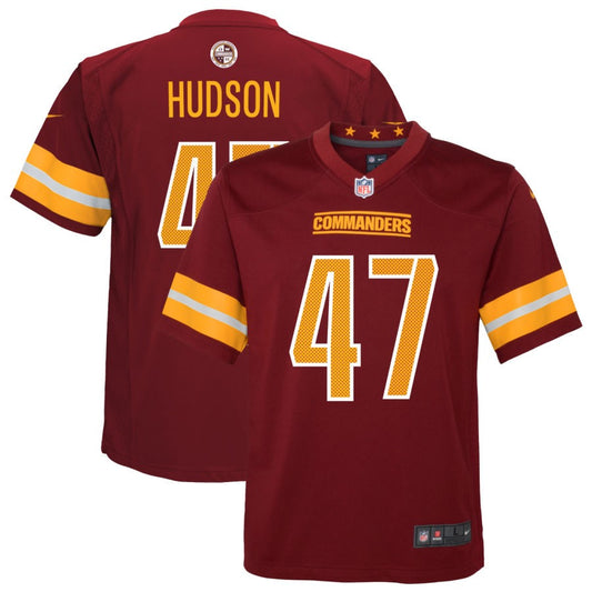 Khaleke Hudson Washington Commanders Nike Youth Game Player Jersey - Burgundy
