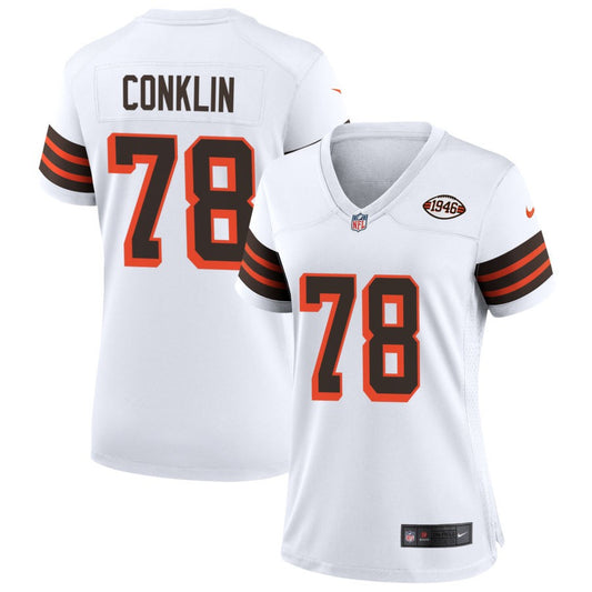 Jack Conklin Cleveland Browns Nike Women's 1946 Collection Alternate Jersey - White