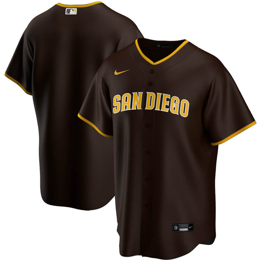 Men's  Nike Padres Home Replica Team Jersey - Brown