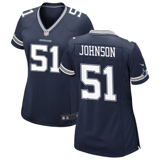 Durrell Johnson Dallas Cowboys Nike Women's Game Jersey - Navy