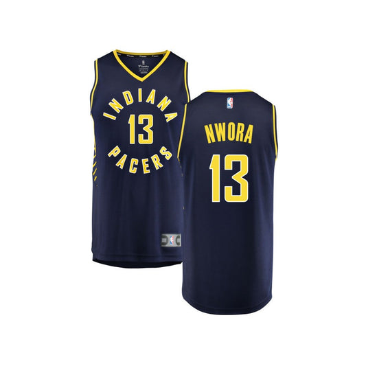 Jordan Nwora Indiana Pacers Fanatics Branded Youth Fast Break Replica Jersey Navy - Icon Edition