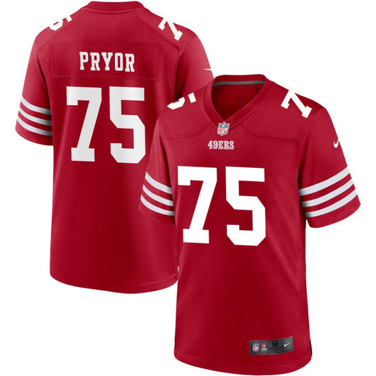 Matt Pryor San Francisco 49ers Nike Youth Game Jersey - Scarlet