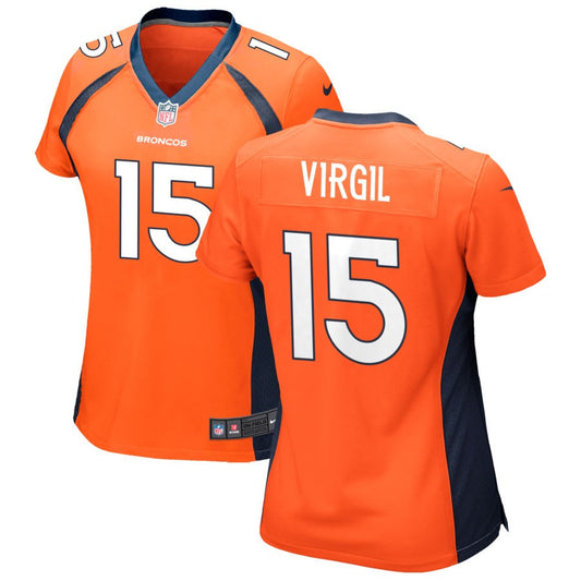 Jalen Virgil Denver Broncos Nike Women's Game Jersey - Orange